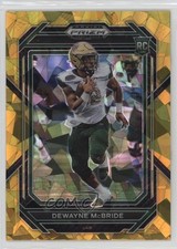 2023 Panini Prizm Draft Picks Gold Ice Prizm DeWayne McBride #131 13px
