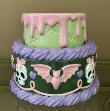 Bath & Body Works 2025 Halloween Cake Pedestal 3-Wick Candle Holder New in Box