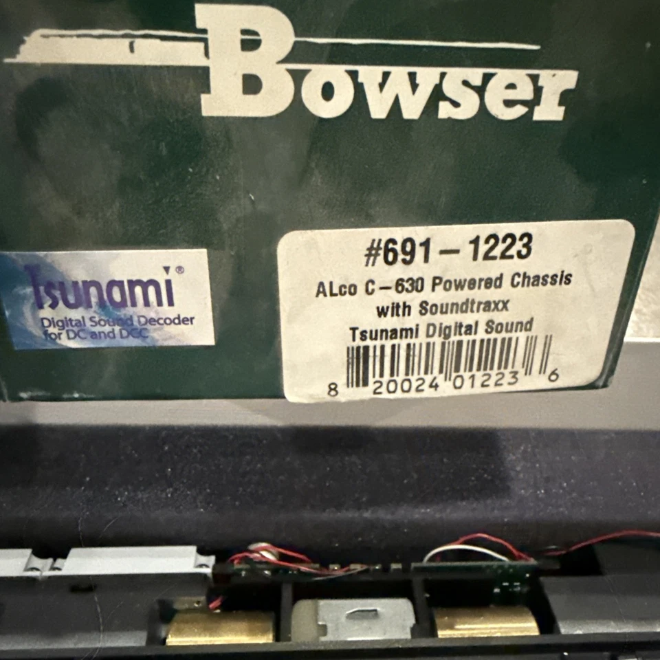 Bowser 691-1223 Alco C-630 Powered Chassis W Soundtraxx Tsunami D Sound NEW - Image 3 of 4