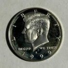 1999-S Proof Kennedy Half Dollar - 90% Silver Coin - Cracked from Mint Set - MS+