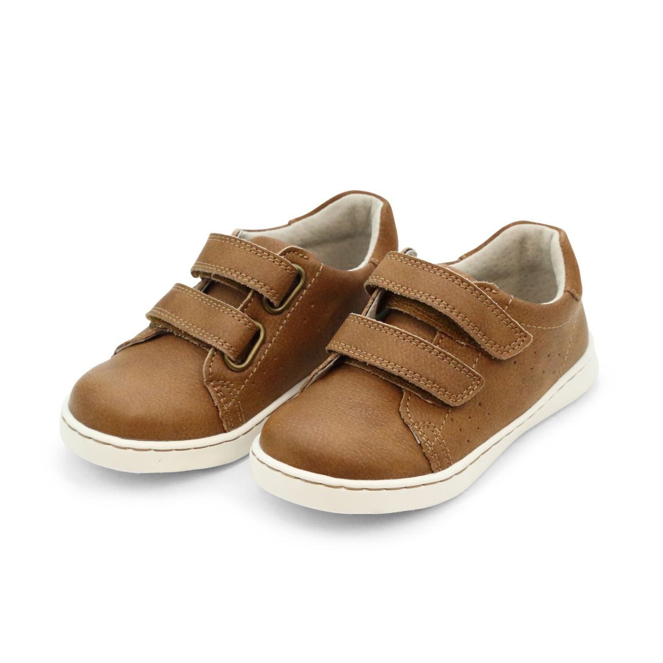 L'amour Kyle chestnut leather double strap shoes,  6 toddler,NWT