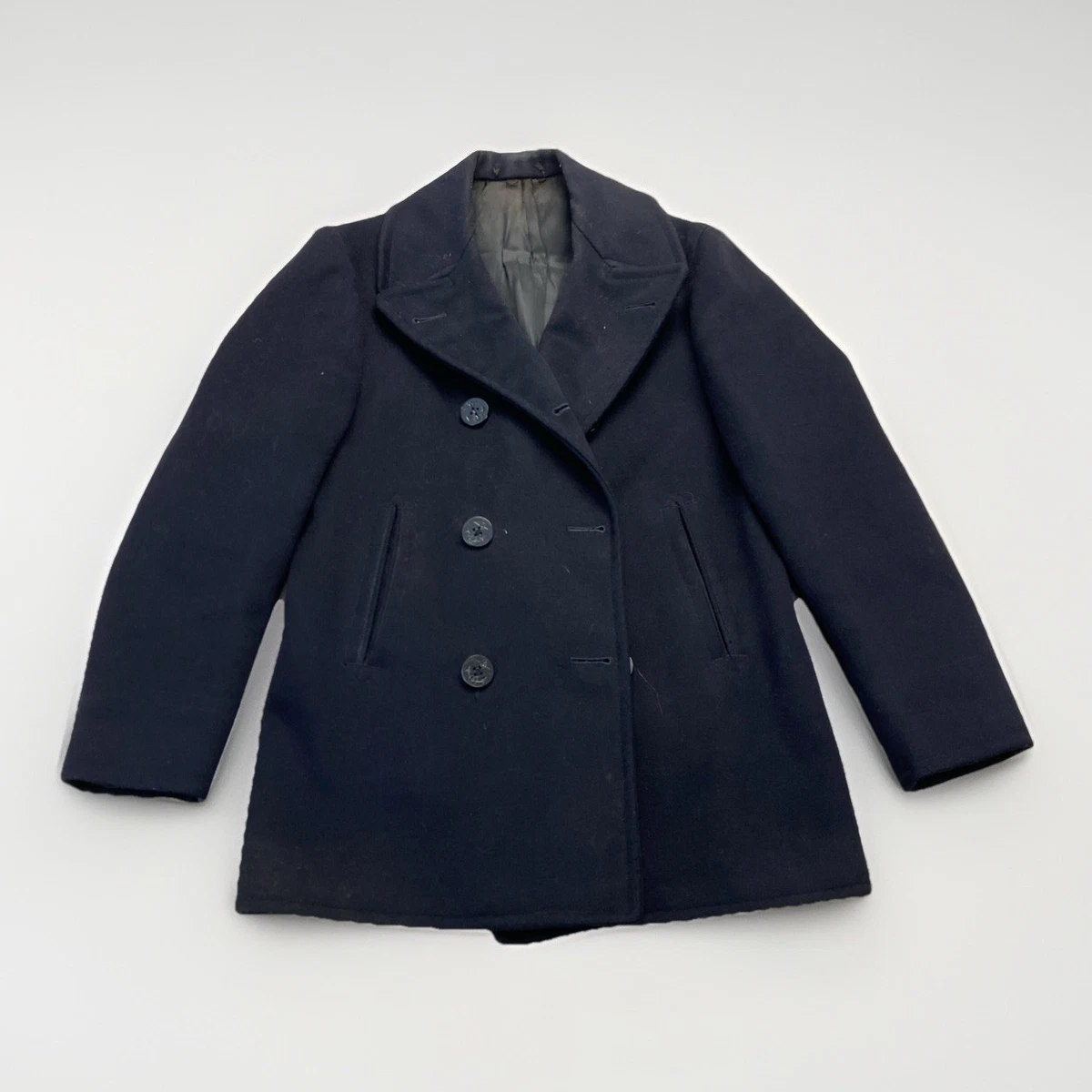 vintage navy pea coat products for sale | eBay