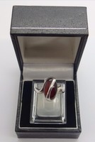 Vintage Handcrafted 925 Sterling Silver Ring Garnet Ring Size L 1/2 Uk 6 Us Vintage Handcrafted 925 Sterling Silver Ring Garnet Ring Size L 1/2 Uk 6 Us