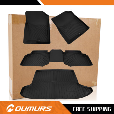 3D Floor Mats & Cargo Liner 4PCS Full Set for 2022-2025 Hyundai Tucson Anti-Slip