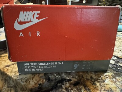 Vintage Nike Air Tech Challenge ii 3/4 BOX ONLY 