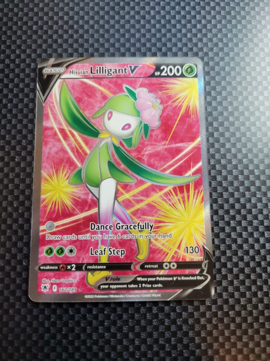 lilligant v pokemon card value Hisuian - 163/189 - Ultra Rare - Alternate Art - Sword & Shield Rx2 / None / 2 Artist Pokmon TCG Hisuian Lilligant V