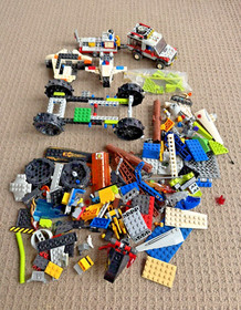 LEGO City 4433 Dirty Bike Transporter & Bulk Lego Lot 1kg Mixed Bricks