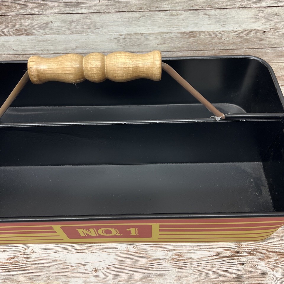 Vintage Style Metal Tool Box w/Handle 15 x 8 inches eBay