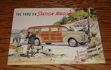 1940 Ford V-8 Station Wagon Sales Brochure 40 De Luxe V-8