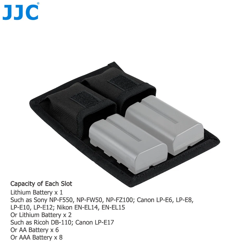 Camera Battery Case Pouch Bag Holder fr Sony Canon Fujifilm Nikon NP-F550 LP-E10 - Image 3 of 4