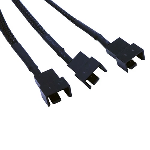 Copper Molex 4 Way 3Pin/4Pin Computer Power Fan Splitter Adapter Cable 12V A _&l