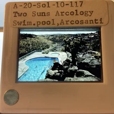 Paolo Soleri: Two Suns Arcology. Arizona  Arcosanti Architecture 35mm Slide 117
