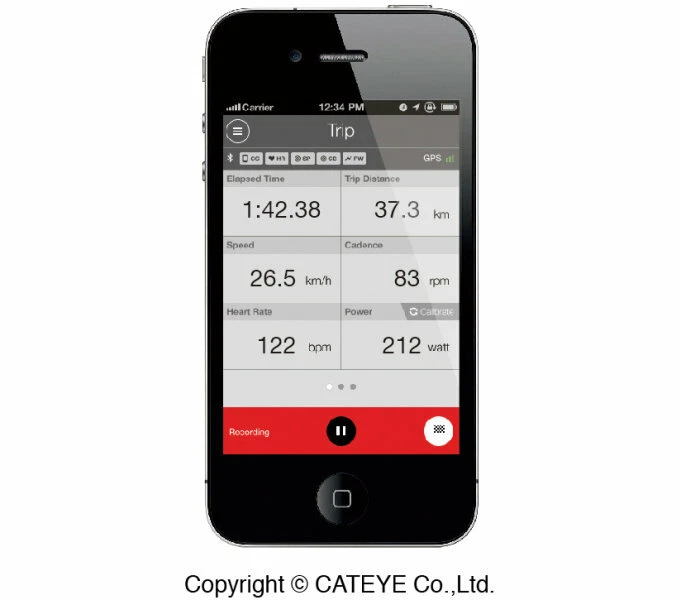 CatEye Cycle Computer Strada Smart CC-RD500B - Smartphone - GPS - Image 3 of 4