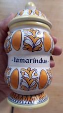 CONTENITORE IN CERAMICA DIPINTO TIPO SPEZIALE SCRITTA - TAMARINDUS - PERFETTO