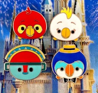 🦜 Disney Enchanted Tiki Room Birds Pin Set Adventureland Tsum