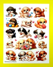 Dogs & Puppies Sticker Sheet