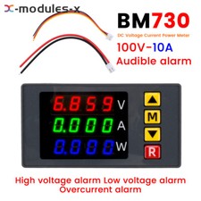 DC0-100V 10A 1000W 4 Digits LED Digital Voltmeter Ammeter Power Detector Tester