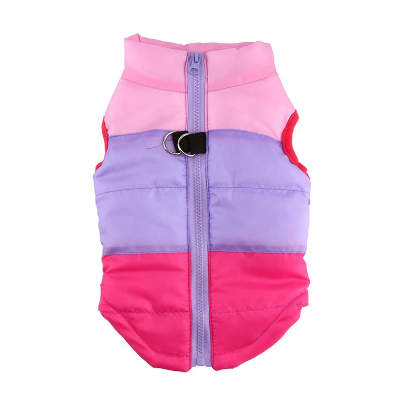 Cute Puppy Pet Small Dog Cat Winter Warm Coat Padded Vest Jacket Sizes S M L - Image 2 of 4