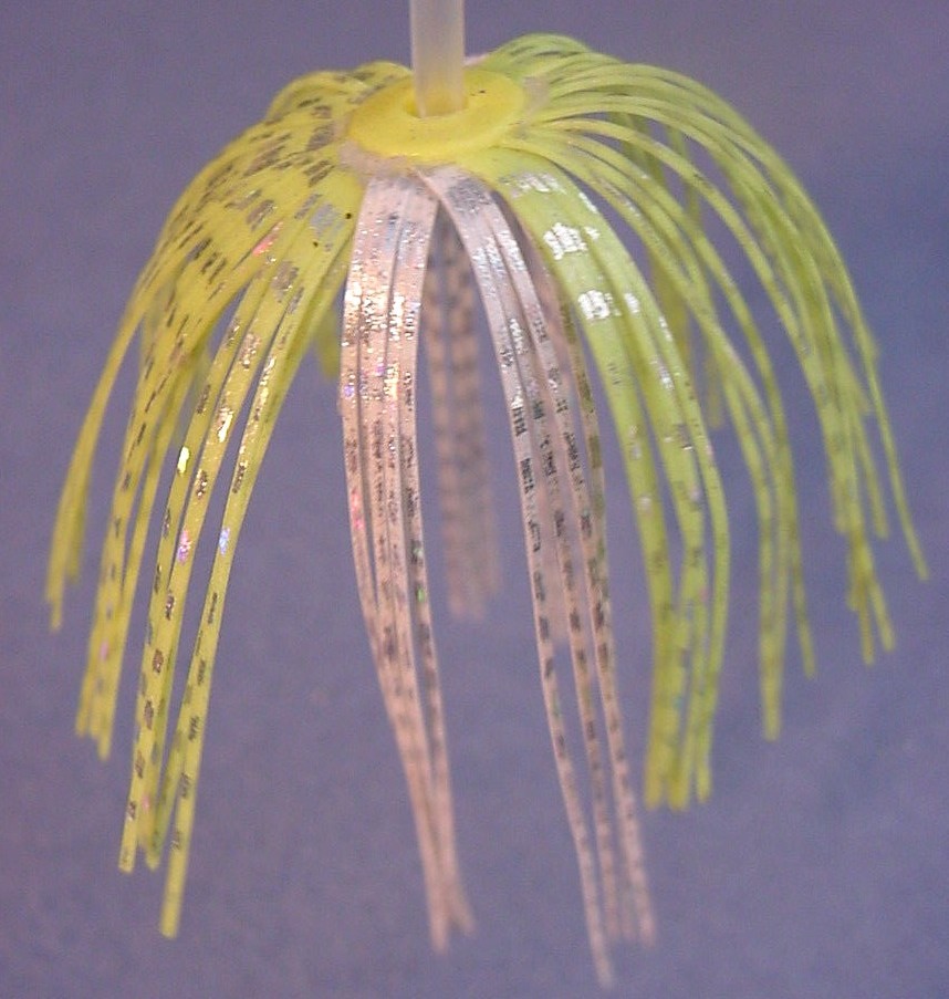 Gonne Esche Colorate Pesca 10 Gonne Silicone Per Esche Da Pesca (Spinnerbait, Chatterbait) - 5 Colori Assortiti, 2 Per Colore EZ Skirt Assassinator