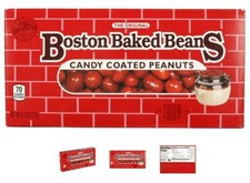 BOSTON BAKED BEANS ORIGINAL CANDY COATED PEANUTS 4.3 OZ 3 BOXES 
