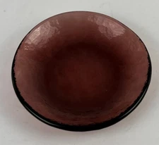 Fire & Light Recycled Glass Plum Dip Dish 1st Quality #1
