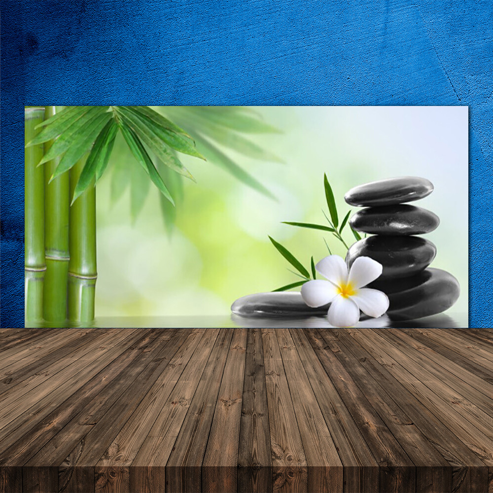 Crédence de cuisine en verre art bambou pour une ambiance zen