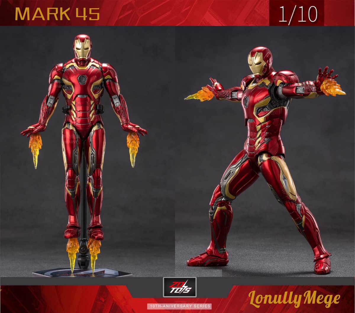 Marvel Avengers Iron Man Mark 45 MK45 Ironman Toy Action Figure