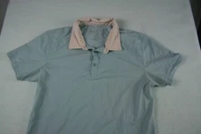 BYLT MEN'S SIZE MEDIUM BLUE SHORT SLEEVE POLO SHIRT