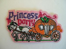 Princess Party Embroidered Iron On Patch Cinderella Girl's Party