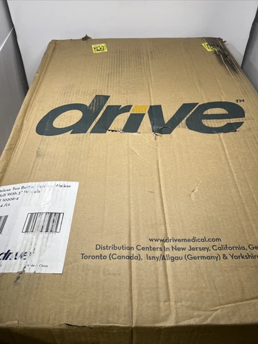 (4 Pack) Drive 10206-4 Adult Deluxe Folding Walker, 3"   2-Button with Wheels