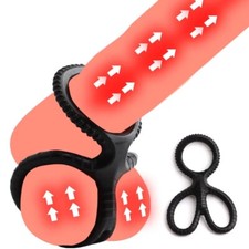 3in1 Reuse Ball-Scrotum-Stretcher-Ring-Penis Enhancer Delay Ejaculation for-MALE