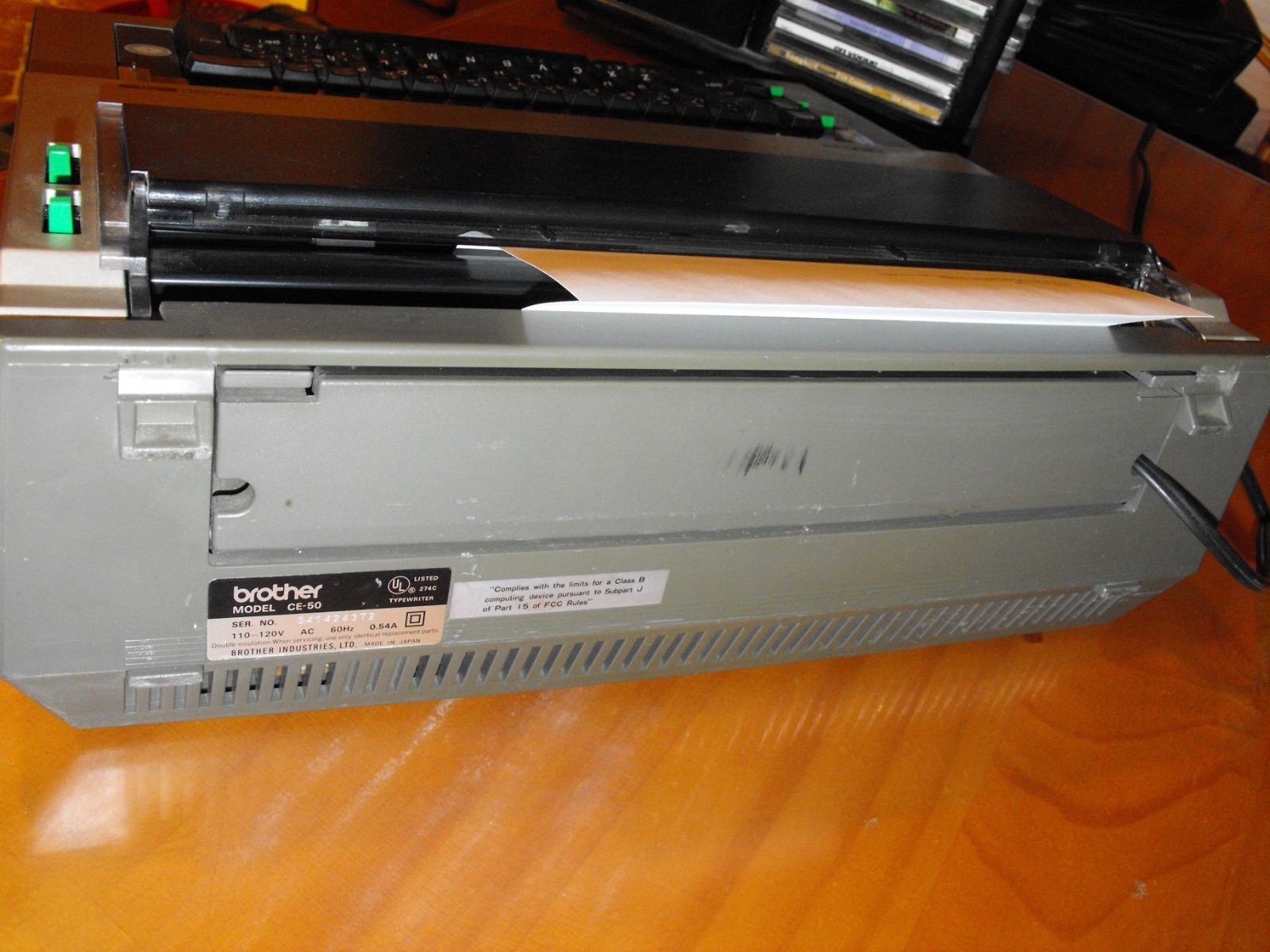 Brother Typewriter Brother Ce-50 Correctronic 50 Daisy Wheel Electronic |  eBay