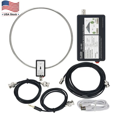 GA-800 Active Loop Antenna Shortwave Antenna 10KHz-159MHz HF Antenna f/Radio USA