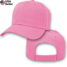 Plain Baseball Cap Solid Color Hat Blank Curved Bill Visor Men Women Golf