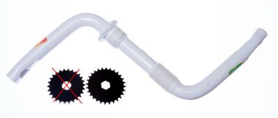 One Piece Fahrrad/Fahrrad 85 mm Kurbel (OPC) für 1/2'' Pedale sechseckig - weiß