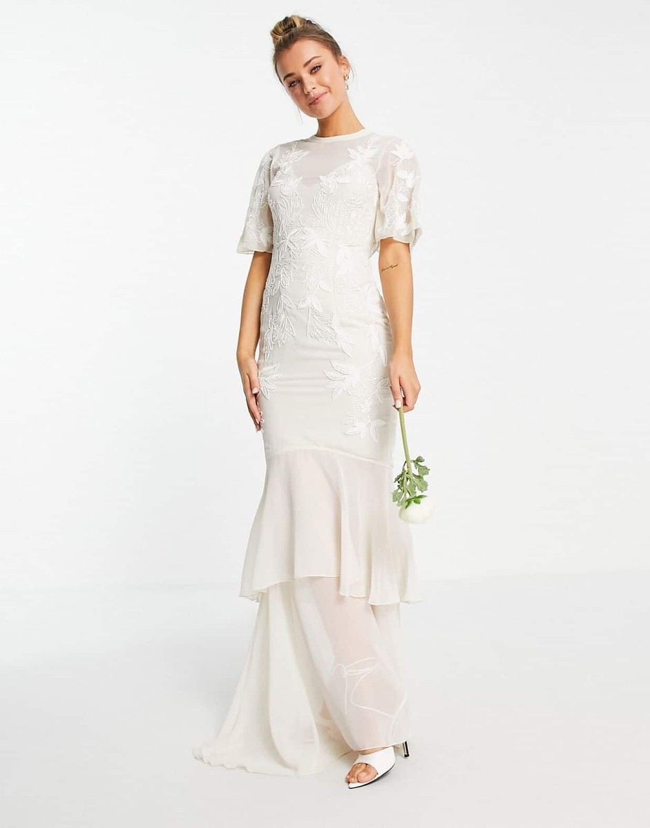 Hope And Ivy Wedding Dress Hope Ivy Bridal Embroided Backless Wedding Dress With Tags Hope And Ivy Wedding Dress Hope Ivy Bridal Embroided Backless Wedding Dress With Tags