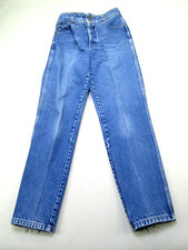 VTG Calvin Klein Denim Jeans Womens 10 Mom High Rise Blue Distressed Read