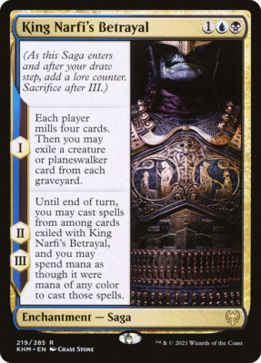KING NARFI'S BETRAYAL x4 mtg NM-M Kaldheim 4 Rare