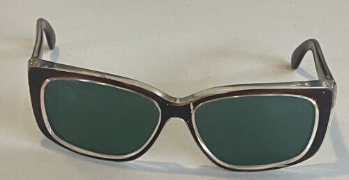 Vintage Authentic Nilson Italy Acetate Brown Wome… - image 1