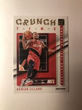 2021-22 Panini Donruss Crunch Time Press Proof Damian Lillard #17