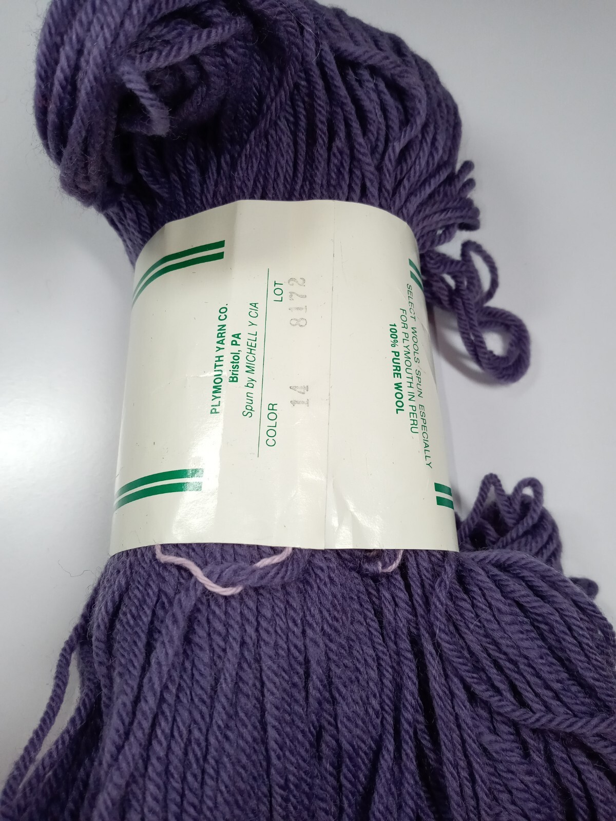 Plymouth Galway YarnIrish Knitting WoolPurple230 Yards eBay
