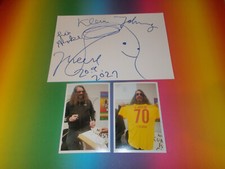 Jonathan Meese drawing + autograph signed letter card in person