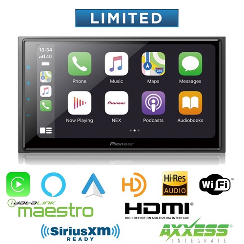 Pioneer DMH-W4660NEX 6.8" Touchscreen Digital Multimedia Receiver