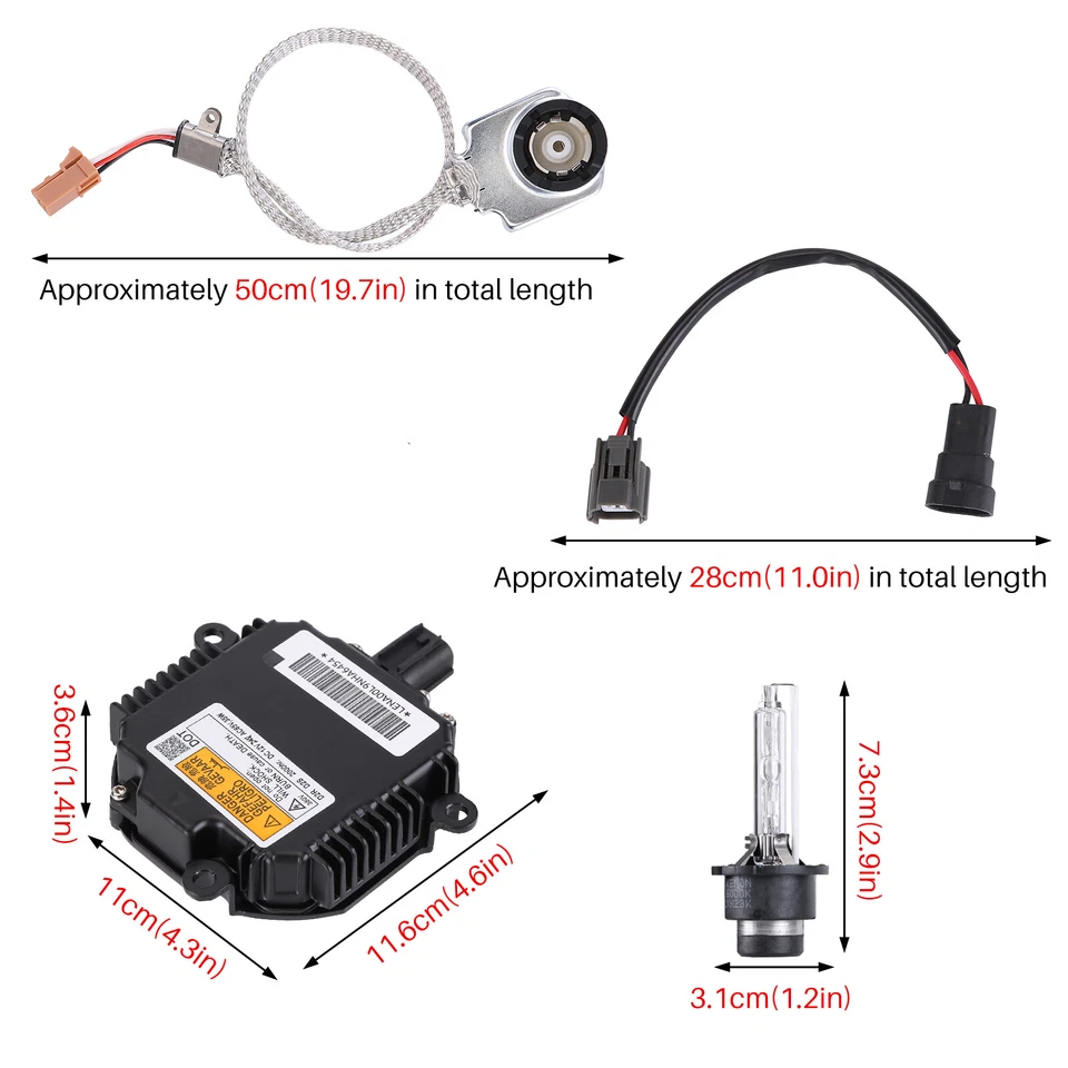 D2S D2R Steuergerät Xenon mit Brenner Birne Lampe Scheinwerfer Lampe 33129STXA02 - Bild 2 von 4
