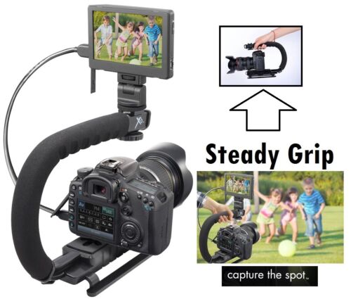 Maniglia stabilizzatrice fotocamera Pro Grip per Sony NEX3 NEX-3 - Foto 1 di 11