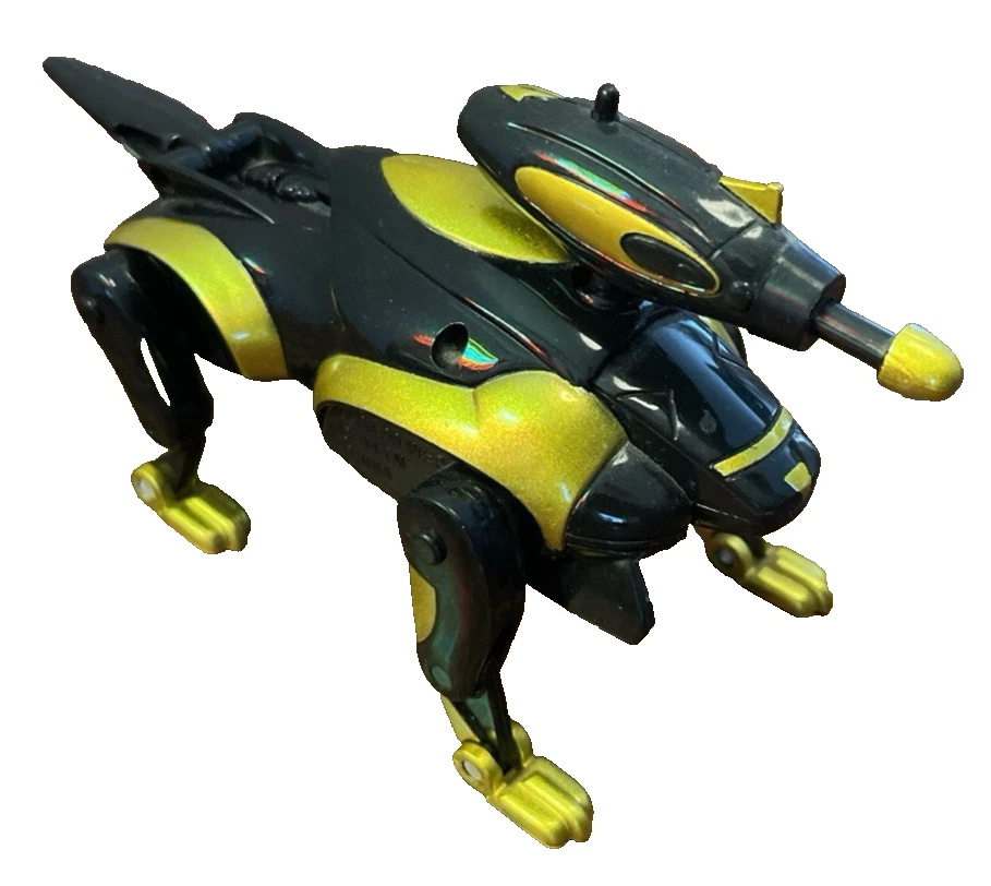 TRANSFORMER 1999~ BEAST WARS~ WITH LAUNCHER & DISCS~ BLACK & GOLD - Image 3 of 4