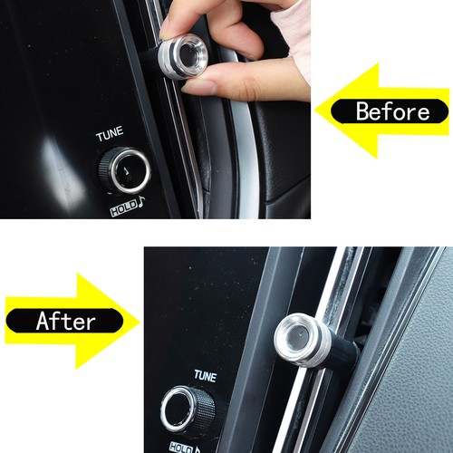 4pcs Sliver Air vent Knob Trim Cover Ring Trim For Subaru WRX 2022-24 - Picture 3 of 18