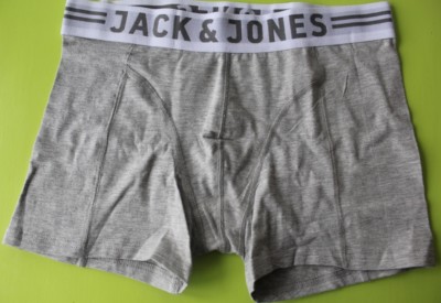 Herren Jack & Jones 2 Trunks S Unterwäsche Underwear grau Light Grey Melange NEU