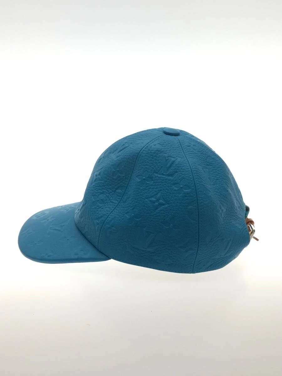 LOUIS VUITTON Casquette 1.1 Cap 58 Leather Blue Monogram Men's MP2607