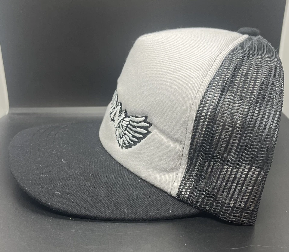 Boné Nixon ajustável Snapback freebird skate caminhoneiro cinza carvão novo em folha - Imagem 3 de 4